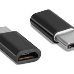 POWERTECH αντάπτορας USB-C σε Micro USB θηλυκό CAB-UC019, μαύρος USB-C (Type-C) USB-C