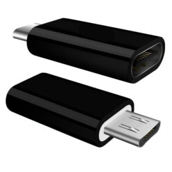 POWERTECH αντάπτορας Micro USB σε USB-C θηλυκό CAB-UC020, OTG, μαύρος USB-C (Type-C) USB-C