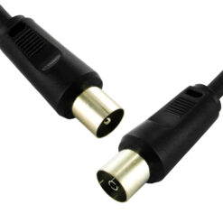 POWERTECH καλώδιο κεραίας RF αρσενικό – RF θηλυκό CAB-V004, μαύρο, 1.5m RF (Κεραίας) 1.5m