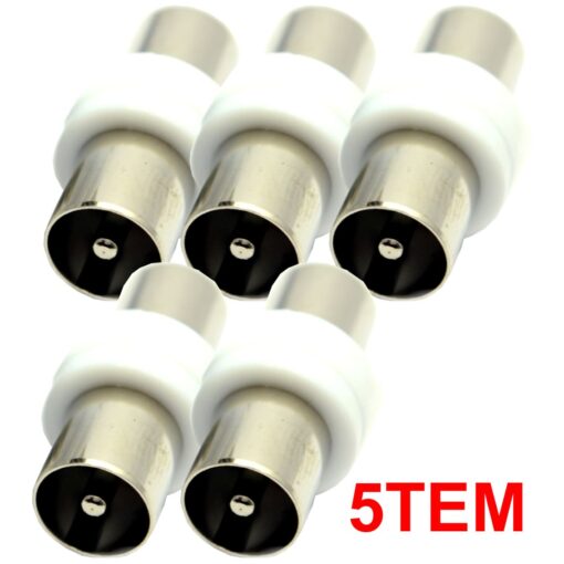 POWERTECH αντάπτορας PAL 9.5mm αρσενικό CAB-V022 για TV, 5τμχ RF (Κεραίας) -