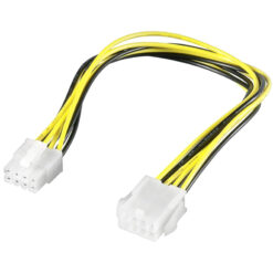 POWERTECH καλώδιο για MB 8pin αρσενικό σε 8pin θηλυκό CAB-W008, 20cm Εσωτερικά PC 8pin
