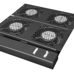 POWERTECH cooling fan με θερμοστάτη για rack NETW-0010, 29.5x31x4cm Εξοπλισμός IT Fan