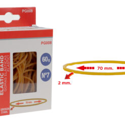 MP λαστιχάκια συσκευασίας PG008 σε κουτί, No7, 2x70mm, 60g Αναλώσιμα - Είδη Γραφείου Αναλώσιμα - Είδη Γραφείου