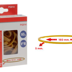 MP λαστιχάκια συσκευασίας PG014 σε κουτί, No16, 5x160mm, 60g Αναλώσιμα - Είδη Γραφείου Αναλώσιμα - Είδη Γραφείου