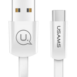USAMS Καλώδιο USB σε USB-C US-SJ200, 2A, 1.2m, λευκό USB-C (Type-C) USB-C