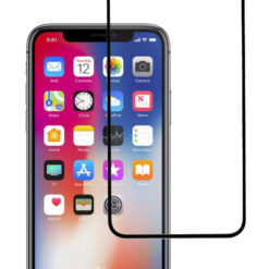 POWERTECH Tempered Glass 5D, Full Glue, iPhone 11, μαύρο Mobile APPLE