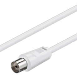 GOOBAY καλώδιο κεραίας αρσενικό σε θηλυκό 11514, <70 dB, CCS, 10m, λευκό RF (Κεραίας) 10m 11