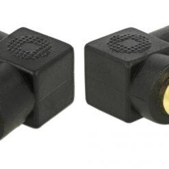 DELOCK αντάπτορας 66168 RCA αρσενικό σε RCA θηλυκό, γωνιακός, μαύρος Ήχος RCA 2