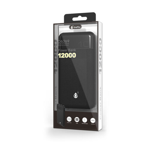 Power Bank One Plus D6369 12000mAh, Μαύρο ή Άσπρο Mobile MOBILE 2