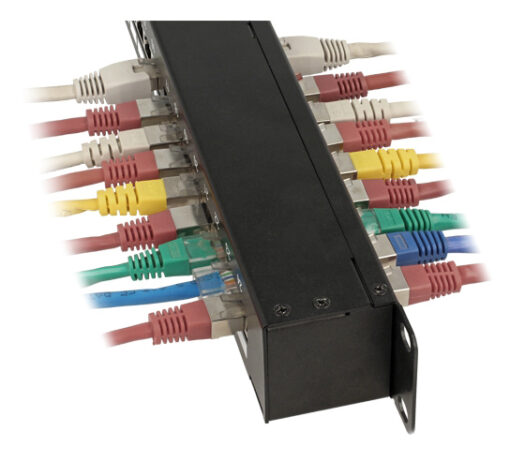 DELOCK patch panel 43295, 19"/1U, CAT 6, 24x coupler RJ45 ports, μαύρο Εξοπλισμός IT Patch Panel 2