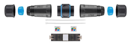 GOOBAY αδιάβροχος σύνδεσμος RJ45 Cat 6A 44416, IP68, μαύρο Διάφορα Δικτύου - 2