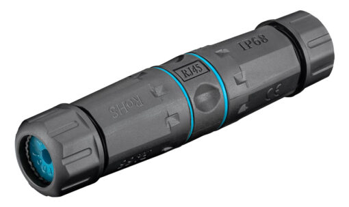 GOOBAY αδιάβροχος σύνδεσμος RJ45 Cat 6A 44416, IP68, μαύρο Διάφορα Δικτύου -
