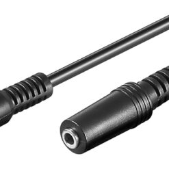 GOOBAY προέκταση καλωδίου ήχου 3.5mm 50090, 3 pin stereo, 5m, μαύρο Ήχος 3.5mm