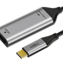CABLETIME αντάπτορας USB-C σε HDMI CT-CMHDFN1, 4K/60Hz, 0.15m, μαύρος USB-C (Type-C) USB-C