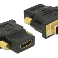 DELOCK αντάπτορας DVI 24+1 σε HDMI 65466, 4K, gold-plated, μαύρος Εικόνα 4K