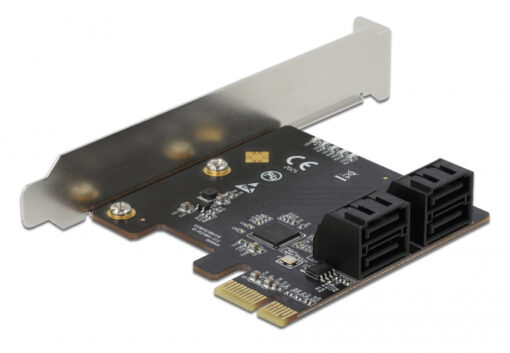 DELOCK κάρτα επέκτασης PCIe σε 4x SATA 90010, 6Gb/s, Low Profile PC & Αναβάθμιση PC & Αναβάθμιση