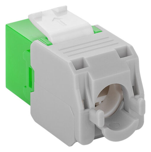 GOOBAY Keystone module RJ45 CAT 6A 90687, UTP, πράσινο Δικτυακός Εξοπλισμός Keystone 2