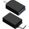 POWERTECH καλώδιο USB σε USB-C CAB-UC056, 480Mbps, 0.16m, μαύρο USB-C (Type-C) USB-C 2