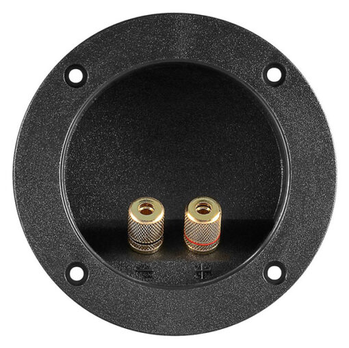 POWERTECH τερματικό ηχείου 6mm ή banana plug 4mm CAB-V036, Φ105mm, μαύρο Ήχος -
