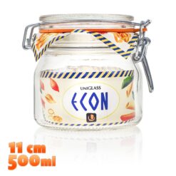 Βάζο Γυάλινο με Καπάκι Στεγανό 500ml Βάζα Βάζα/Βάζο Γυάλινο με Καπάκι Στεγανό 500ml/