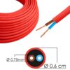 Καλώδιο Υφασμάτινο Διακοσμητικό 2×0.75mm Κίτρινο (τιμή ανά μέτρο) Αναβάθμιση & Δίκτυα Αναβάθμιση & Δίκτυα 2