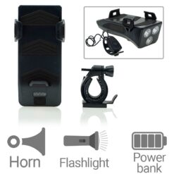Κόρνα-Προβολέας-Βάση Κινητού-Powerbank Ποδηλάτου BLK Auto-Moto-Bike PowerFix Group Κόρνα-Προβολέας-Βάση Κινητού-Powerbank Ποδηλάτου BLK Auto-Moto-Bike Auto-Moto-Bike/Κόρνα-Προβολέας-Βάση Κινητού-Powerbank Ποδηλάτου BLK/