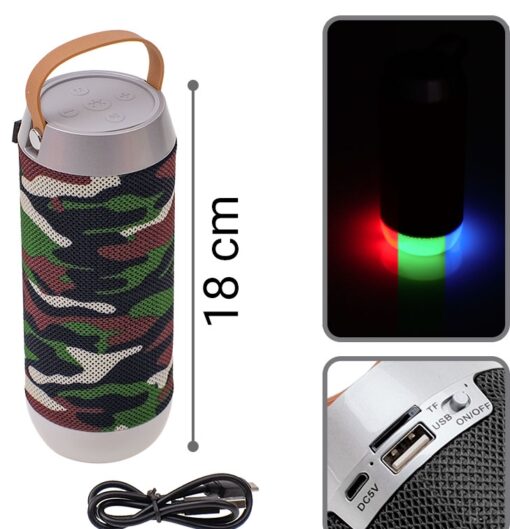 LED Bluetooth Ηχείο Camo Green Bluetooth Bluetooth