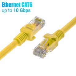 Καλώδιο Ethernet 0.5m CAT 6E Κίτρινο 0.5m 0.5m/Καλώδιο Ethernet 0.5m CAT 6E Κίτρινο/