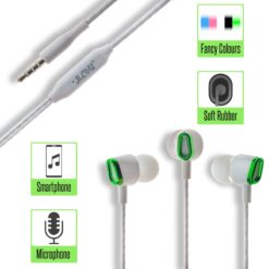 Stereo Hi-Fi Handsfree JY-357 White/Green Handsfree Handsfree/Stereo Hi-Fi Handsfree JY-357 White/Green/
