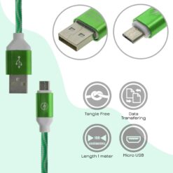 Πλεκτό Καλώδιο Φόρτισης – Δεδομένων Micro Usb Green 1m Micro USB PowerFix Group Πλεκτό Καλώδιο Φόρτισης – Δεδομένων Micro Usb Green 1m Micro USB Micro USB/Πλεκτό Καλώδιο Φόρτισης - Δεδομένων Micro Usb Blue 1m/