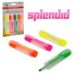 Μαρκαδόροι Υπογράμμισης Splendid CY-100 (4 τμχ.) Είδη Γραφείου - Eshop Γραφική Ύλη, Προσφορές Back 2 School/Μαρκαδόροι Υπογράμμισης Splendid CY-100 (4 τμχ.)/