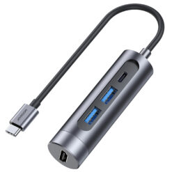 JOYROOM docking station S-H113-DG, 4 θυρών, USB-C, 100W PD, 4K, γκρι Docking Station Docking Station