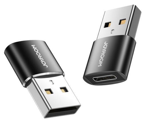 JOYROOM αντάπτορας USB σε USB USB-C S-H152, 480Mbps, μαύρος, 2τμχ USB-C (Type-C) USB-C