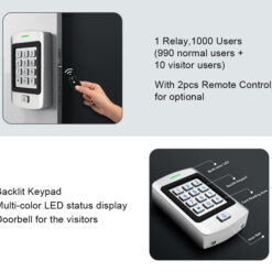 SECUKEY αδιάβροχο πληκτρολόγιο πρόσβασης SCK-K9, 125KHz Access Control Access Control 2