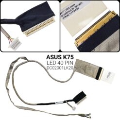 Καλωδιοταινία Οθόνης για ASUS K75 A75 R700 40 PIN Ανταλλακτικά Laptop Ανταλλακτικά Laptop