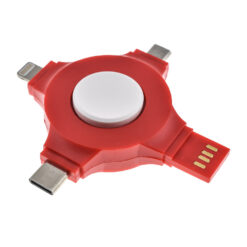 Charging Spinner 4 in 1 Red-White Lightning, Περιφερειακά PowerFix Group Charging Spinner 4 in 1 Red-White Lightning, Περιφερειακά Lightning, Περιφερειακά