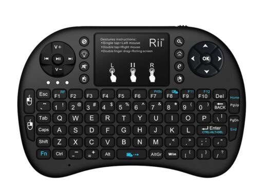 RIITEK Ασύρματο πληκτρολόγιο mini i8+ με touchpad, 2.4GHz, μαύρο Εικόνα & Ήχος -
