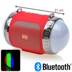 Bluetooth Ηχείο με LED Party Tube Red Bluetooth Bluetooth