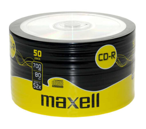 MAXELL CD-R 700ΜΒ/80min, 52x speed, spindle pack 50τμχ Αναλώσιμα - Είδη Γραφείου 50 τμχ