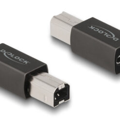 DELOCK αντάπτορας USB-C θηλυκό σε USB Type-B αρσενικό 65839, γκρι USB-C (Type-C) USB-C