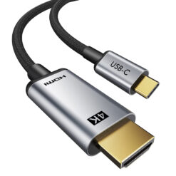 CABLETIME καλώδιο USB-C σε HDMI CT-CMHD2, 4K/60Hz, 5m, μαύρο USB-C (Type-C) USB-C