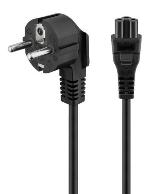 POWERTECH καλώδιο τροφοδοσίας CAB-P028, 3x 0.50mm, 1.5m, μαύρο, 10τμχ Καλώδια - Αντάπτορες 1.5m