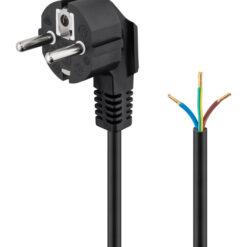 GOOBAY καλώδιο τροφοδοσίας 96034, γωνιακό, 1mm², 5m, μαύρο Καλώδια - Αντάπτορες 5m