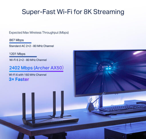 TP-LINK router Archer AX50, WiFi 6, 3000Mbps AX3000, Ver. 1.0 Modem - Router Modem - Router 2