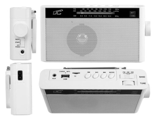 LTC φορητό ραδιόφωνο & ηχείο LXLTC2028B, BT/USB/TF/AUX, λευκό Εικόνα & Ήχος Εικόνα & Ήχος 2
