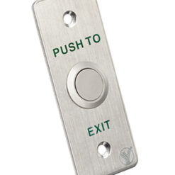 YLI ELECTRONIC χωνευτό μπουτόν PBK-814A, 35 x 90mm, 3Α, ασημί Access Control Access Control