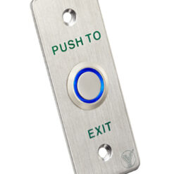 YLI ELECTRONIC χωνευτό μπουτόν PBK-814A με LED, 35 x 90mm, 3Α, ασημί Access Control Access Control