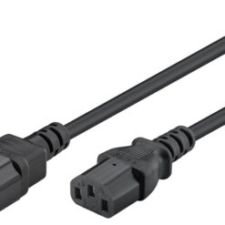 GOOBAY καλώδιο προέκτασης τροφοδοσίας 50081, 0.75mm², 2m, μαύρο Καλώδια - Αντάπτορες 2m