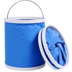 Πτυσσόμενος κουβάς FISH-0051, υφασμάτινος, 13L, Φ24x30cm, μπλε Gadgets - Αξεσουάρ Gadgets - Αξεσουάρ