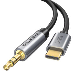 CABLETIME καλώδιο USB-C σε 3.5mm CT-CMAUDIO, AUX, 1.8m, μαύρο USB-C (Type-C) USB-C 10